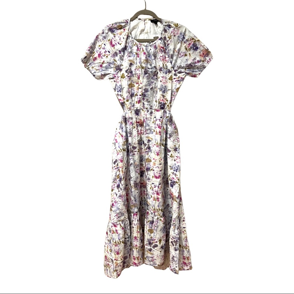 Flora Obscura X J. Crew Side Cutout Dress in Kaleidoscope Floral (8) - Picture 5 of 15
